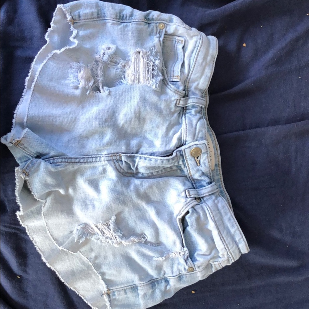 Eunina high rise cut off shorts
